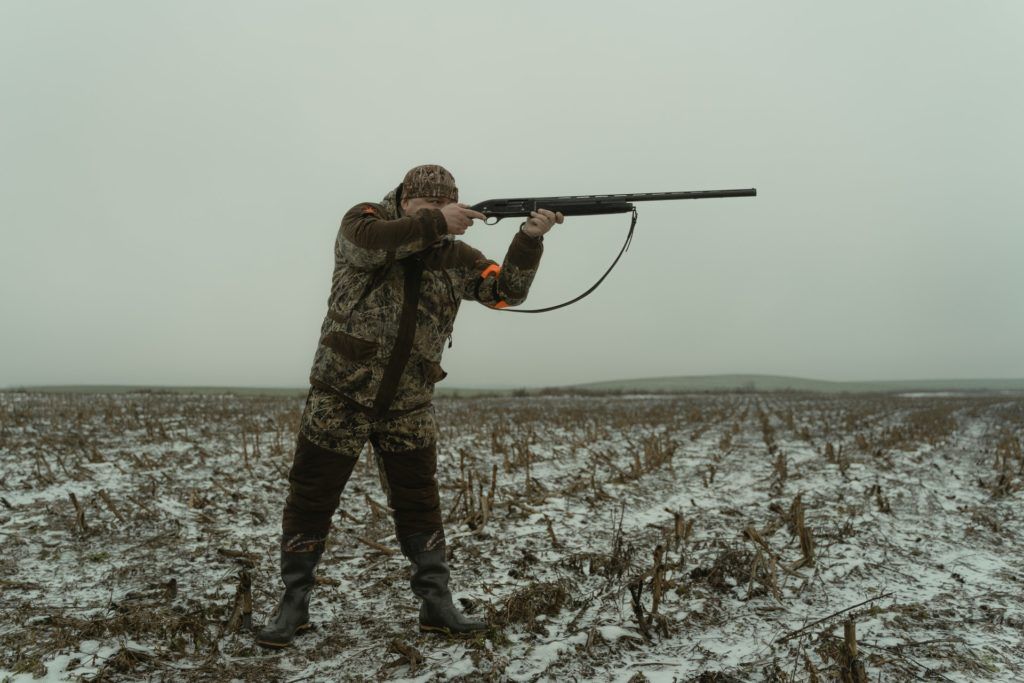 hunting with shotgun
