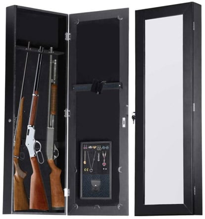 Gun Cabinet Mirror Armoire