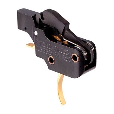 American Trigger AR-15 Gold Curved Trigger